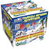 Фейерверк салют «Снежная красавица» 49 залпов, 1.25" калибр