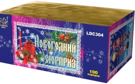 Фейерверк салют «Новогодний сюрприз» 100 залпов, 1.1" калибр Фейерверк салют «Новогодний сюрприз» 100 залпов, 1.1" калибр