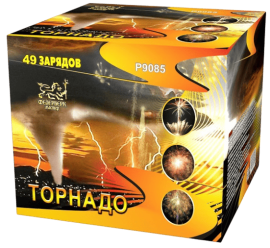 Фейерверк салют «Торнадо» 49 залпов, 1.25" калибр Фейерверк салют «Торнадо» 49 залпов, 1.25" калибр