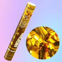 Хлопушка 30см конфетти золото (фольга)