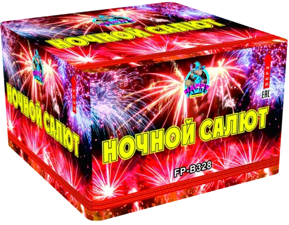 Фейерверк салют «Ночной Фейерверк салют» 100 залпов, 1.25" калибр