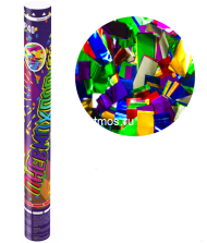 Хлопушка 40см конфетти разноцветное (фольга) Хлопушка 40см конфетти разноцветное (фольга)