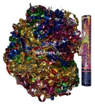 Хлопушка 30см серпантин разноцветный (фольга) Хлопушка 30см серпантин разноцветный (фольга)