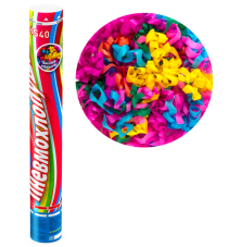 Хлопушка 40см серпантин разноцветный (бумага)