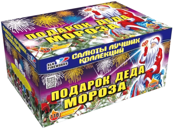 Фейерверк салют «Подарок деда мороза» 118 залпов, 1.2- 1.5" калибр Фейерверк салют «Подарок деда мороза» 118 залпов, 1.2- 1.5" калибр