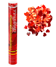 Хлопушка 40см красные сердца (фольга) Хлопушка 40см красные сердца (фольга)