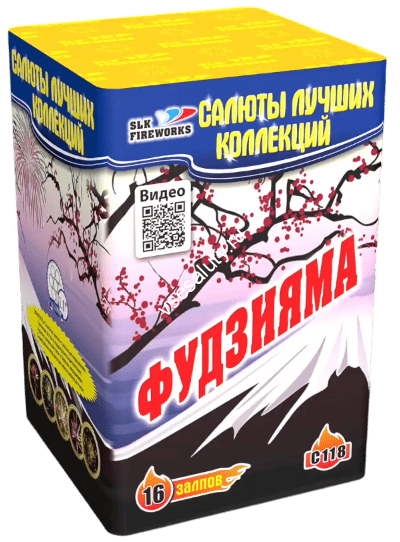 Фейерверк салют «Фудзияма» 16 залпов, 1.1" калибр