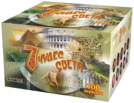 Фейерверк салют «Семь чудес света» 100 залпов, 1.25" калибр Фейерверк салют «Семь чудес света» 100 залпов, 1.25" калибр