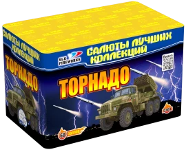 Фейерверк салют «Торнадо» 60 залпов, 0.8" калибр Фейерверк салют «Торнадо» 60 залпов, 0.8" калибр