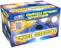 Фейерверк салют «Южное созвездие» 70 залпов, 0.8" калибр Фейерверк салют «Южное созвездие» 70 залпов, 0.8" калибр