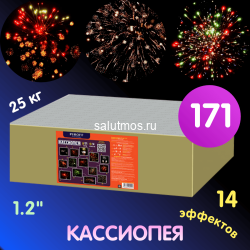 Фейерверк Кассиопея на 171 залпов 1.2" дюйм(а)