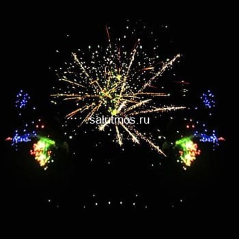 Фейерверк Сияющее золото на 260 залпов 1.25 дюйм(а) (2 батареи) 