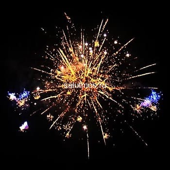 Фейерверк Сияющее золото на 260 залпов 1.25 дюйм(а) (2 батареи) 