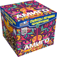 Фейерверк Амиго на 49 залпов 1.25 дюйм(а) Фейерверк Амиго на 49 залпов 1.25 дюйм(а)