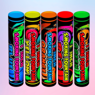 Дым цветной фитиль 60 секунд (синий, жёлтый, оранжевый, красный, зелёный)