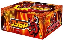 Фейерверк салют «Зубр» 158 залпов, 0.8" калибр Фейерверк салют «Зубр» 158 залпов, 0.8" калибр