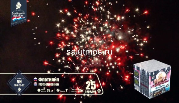 Фейерверк  Флотилия на 25 залпов 1 дюйм(а)