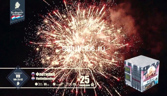 Фейерверк  Флотилия на 25 залпов 1 дюйм(а)