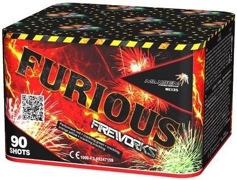 Фейерверк Furious на 90 залпов 0.8 дюйм(а) Фейерверк Furious на 90 залпов 0.8 дюйм(а)