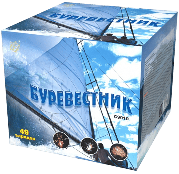 Фейерверк салют «Буревестник» 49 залпов, 1.5" калибр