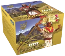 Фейерверк салют «Золото инков» 100 залпов, 0.8" калибр