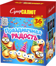 Фейерверк Праздничная радость на 36 залпов 1 дюйм(а)