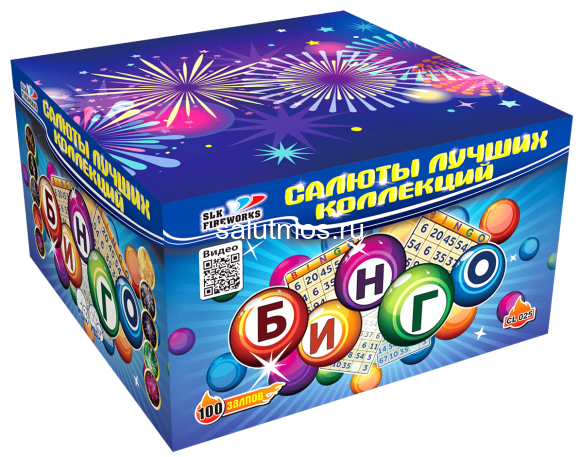 Фейерверк Бинго на 100 залпов 0.8 дюйм(а)