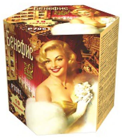 Фейерверк салют «Бенефис» 19 залпов, 0.8" калибр Фейерверк салют «Бенефис» 19 залпов, 0.8" калибр