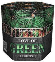 Фейерверк Love of green на 19 залпов 1.2 дюйм(а)