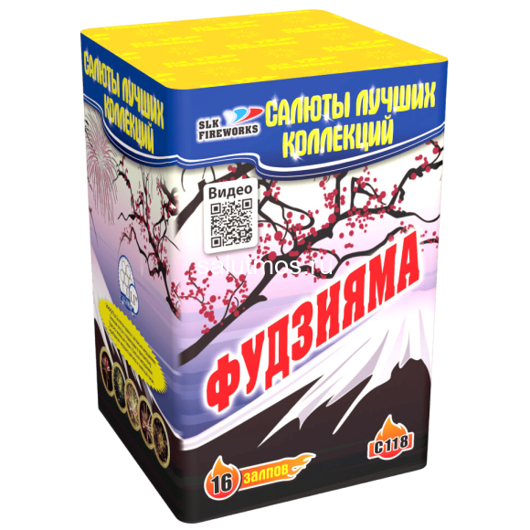 Фейерверк Фудзияма на 16 залпов 1.1 дюйм(а) Фейерверк Фудзияма на 16 залпов 1.1 дюйм(а)