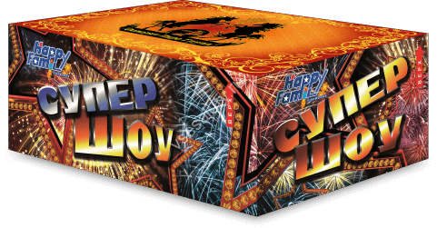 Фейерверк салют «Супер ШОУ» 150 залпов, 1" калибр Фейерверк салют «Супер ШОУ» 150 залпов, 1" калибр