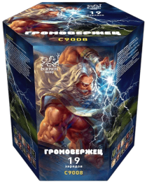 Фейерверк салют «Громовержец» 19 залпов, 2" калибр Фейерверк салют «Громовержец» 19 залпов, 2" калибр